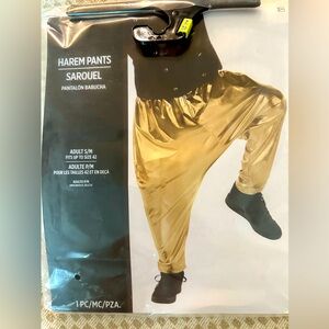 Gold harem pants